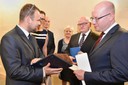 Návštěva premiéra Bohuslava Sobotky a ministra kultury Daniela Hermana v Národní knihovně