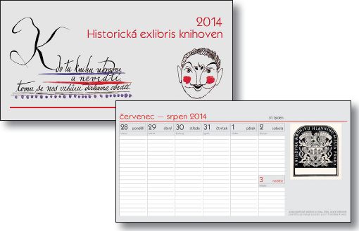 Stolní knihovnický kalendář 2014