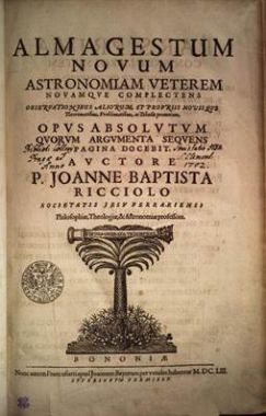 Almagestum novum a Cometographia